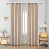 6023 Σκούρο Γκρι- Με Κρίκο -270x290CΜ AD9027 Μπεζ- 90%BLACKOUT – Με Κρίκο – 140Χ265CM