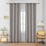 6023 Σκούρο Γκρι- Με Κρίκο -270x290CΜ AD9027 Γκρι - 90%BLACKOUT – Με Κρίκο – 140Χ265CM