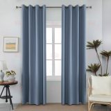 AD6038 Καφέ-4 – Με Κρίκο -140x265CΜ 6010 Μπλε- 100%BLACKOUT – Με Κρίκο -270X265CM