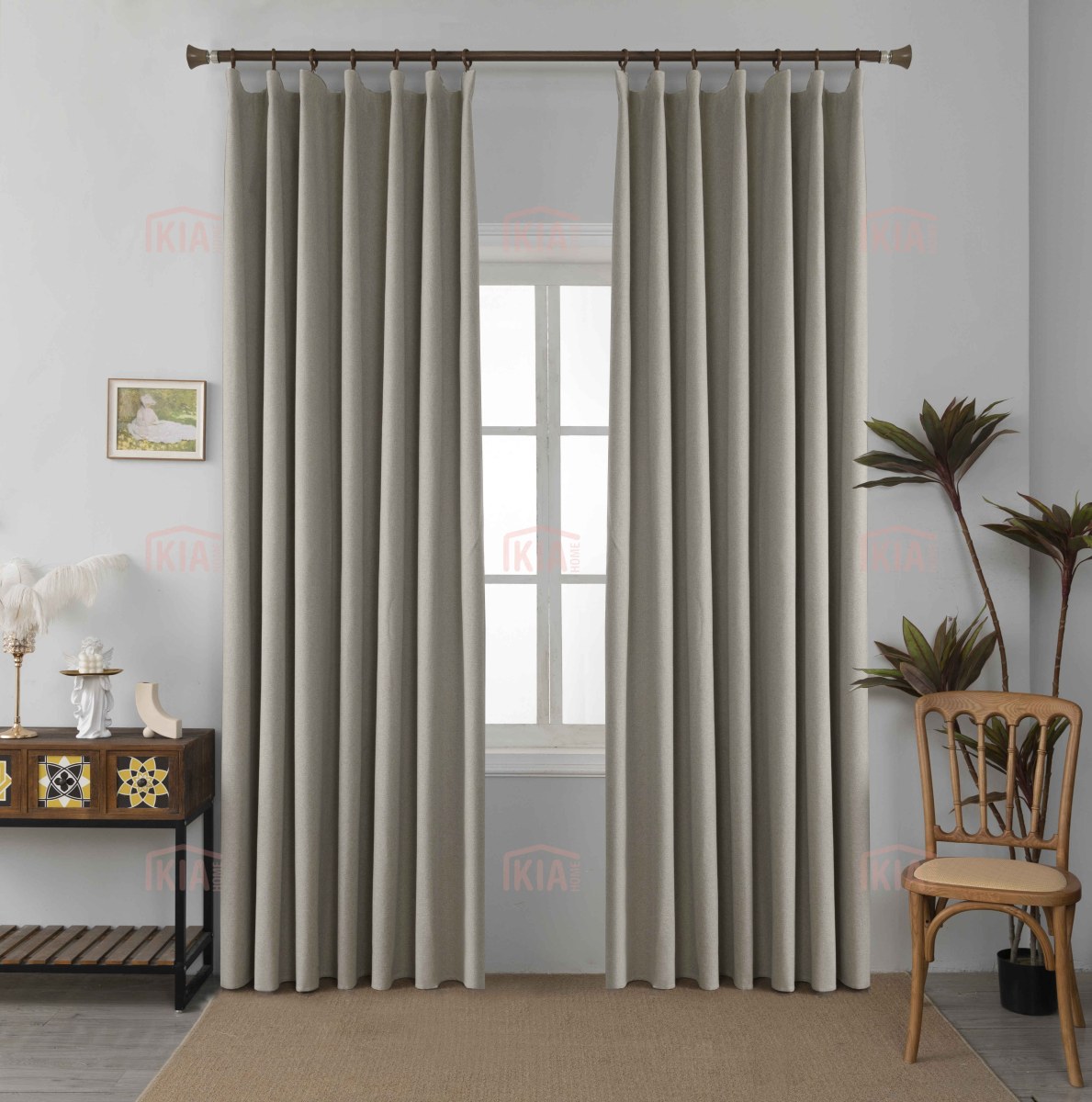 6010 Μπεζ- 100%BLACKOUT – Με Τρέσα -270X270CM 6010 Μπεζ- 100%BLACKOUT – Με Τρέσα -270X270CM