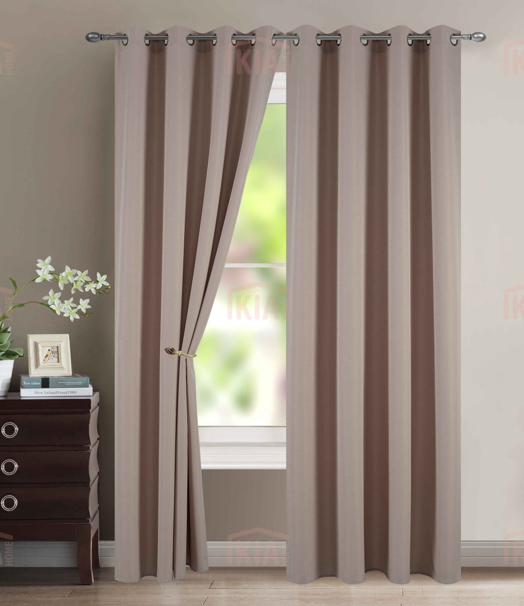 AD6038 Μπεζ-9 – Με Κρίκο -140x265CΜ ΚΟΥΡΤΙΝΑ
