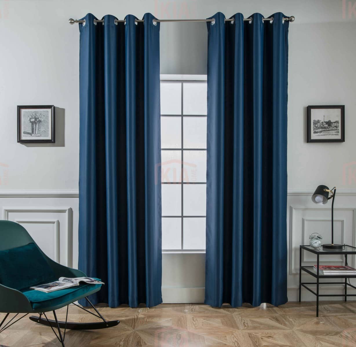 AD6038 Μπλε-20 – Με Κρίκο -140x265CΜ ΚΟΥΡΤΙΝΑ