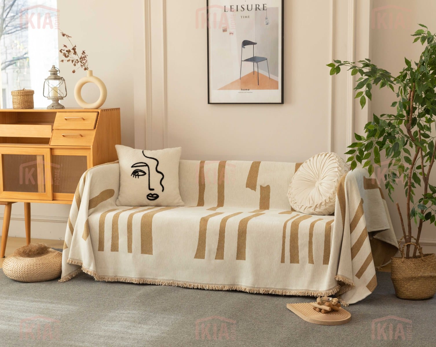 Ριχτάρι Chenille Με Κρόσια C5-4 ΡΙΧΤΑΡΙΑ