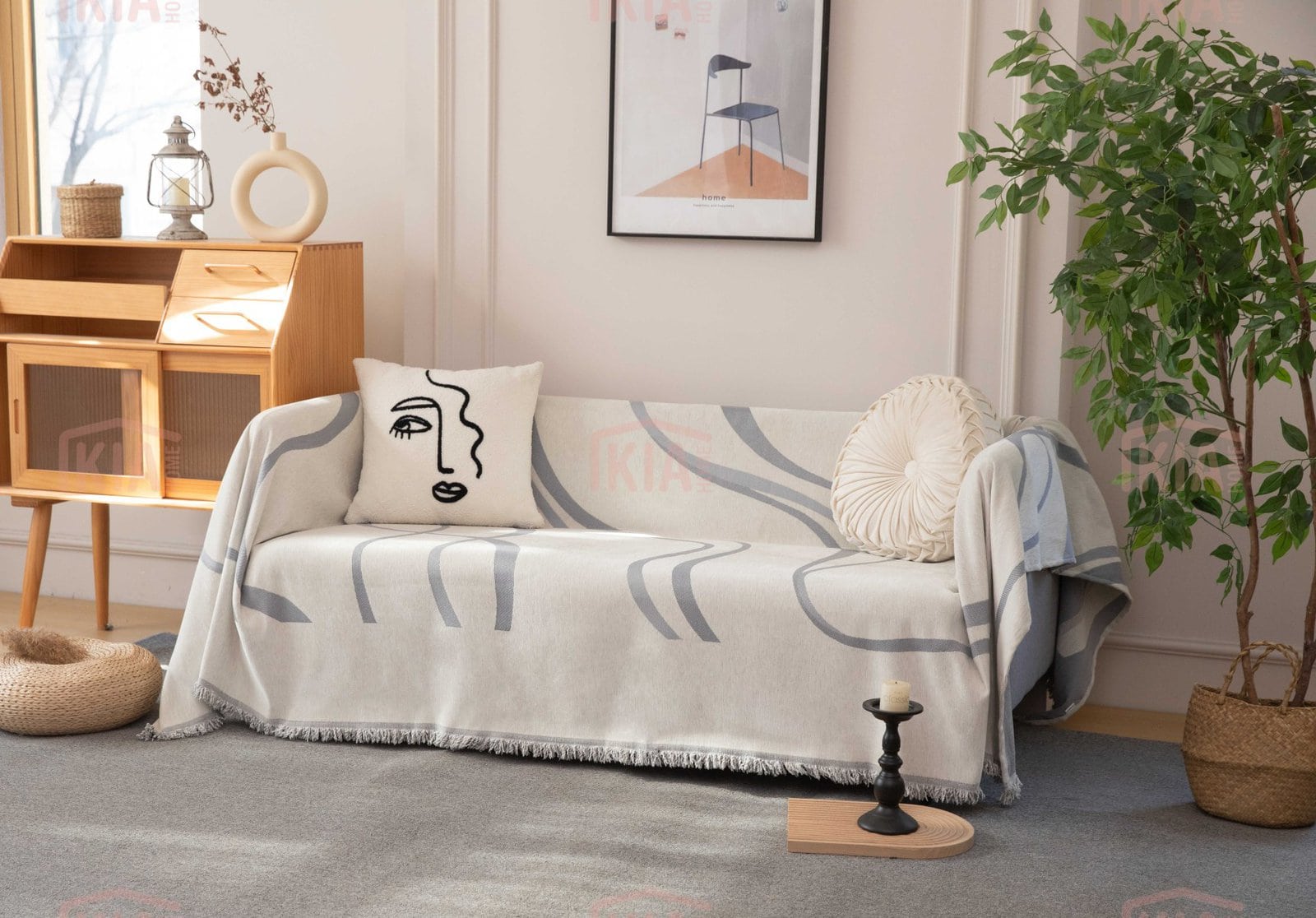 Ριχτάρι Chenille Με Κρόσια C8-11 Ριχτάρι Chenille Με Κρόσια C8-11 - Image 2