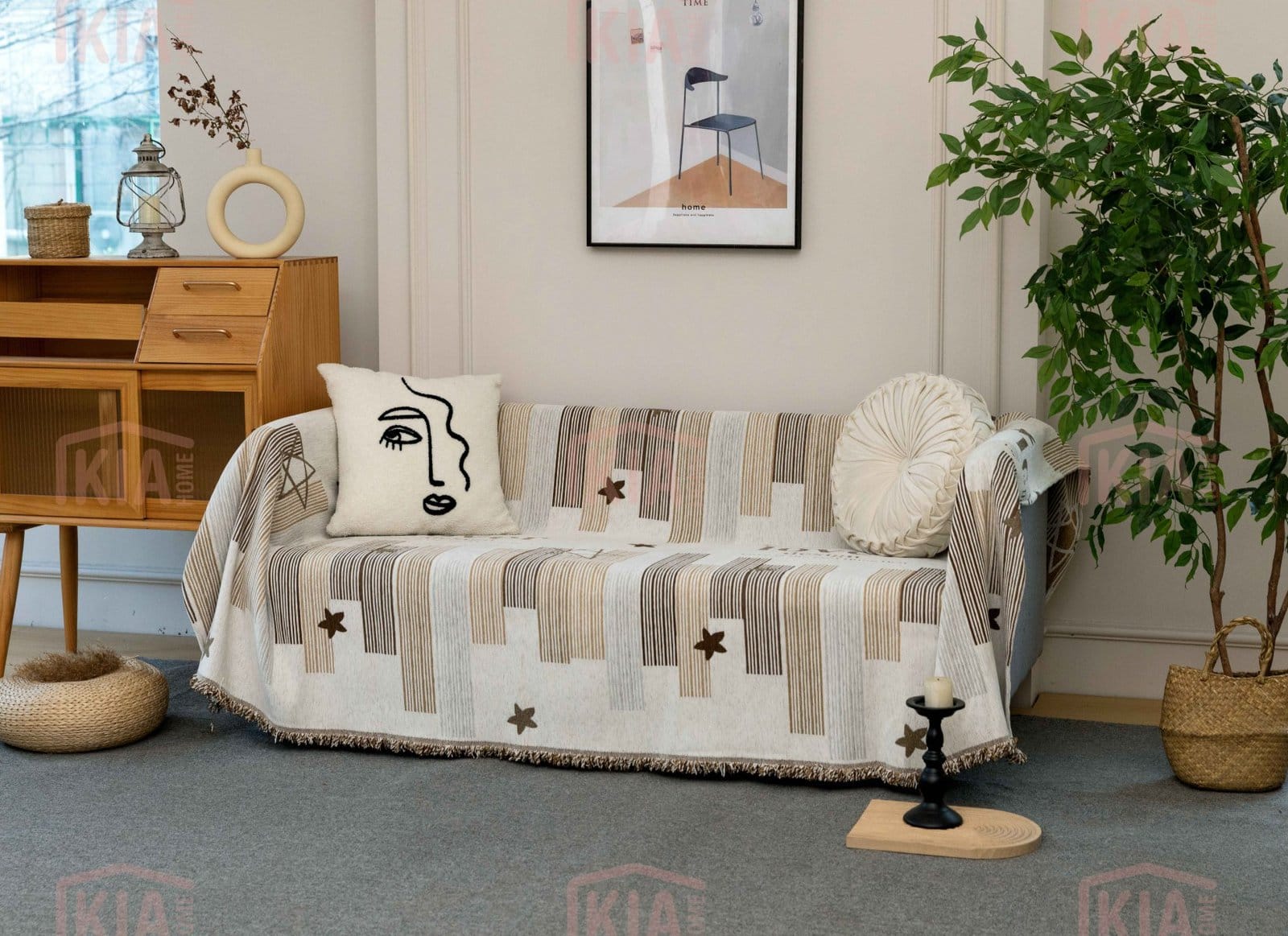 Ριχτάρι Chenille Με Κρόσια C9-4 Ριχτάρι Chenille Με Κρόσια C9-4 - Image 2