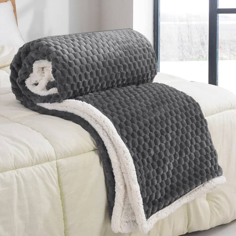 Κουβέρτα Sherpa 220Χ240cm Υπέρδιπλη Κουβέρτα Sherpa