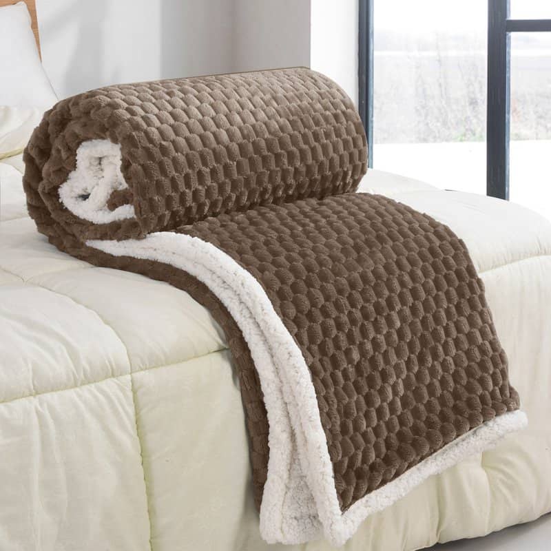 Κουβέρτα Sherpa 220Χ240cm Υπέρδιπλη Κουβέρτα Sherpa