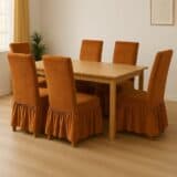 Σετ Σεντόνια 220Χ240 με Μαξιλαροθήκες 4τμχ  100% microfiber Ελαστικά Καλύμματα καρέκλας  6 τεμαχίων