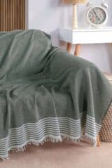 Ριχτάρι Chenille Με Κρόσια C11-1 Ριχτάρι Βαμβακερό 170Χ210cm με Κρόσια