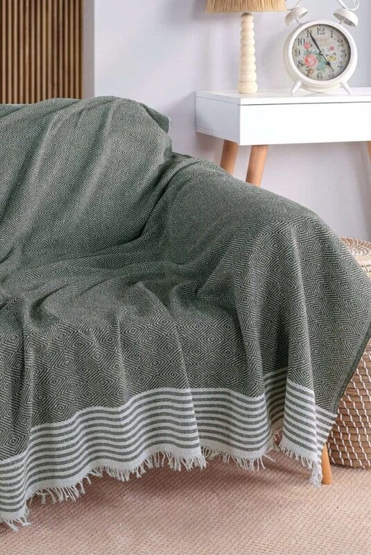 Ριχτάρι Βαμβακερό 170Χ210cm με Κρόσια Ριχτάρι Βαμβακερό 170Χ210cm με Κρόσια