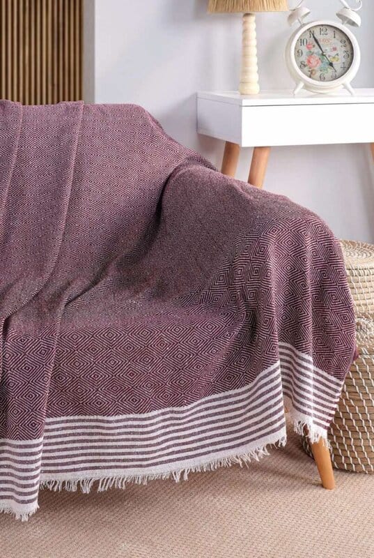 Ριχτάρι Βαμβακερό 170Χ210cm με Κρόσια Ριχτάρι Βαμβακερό 170Χ210cm με Κρόσια