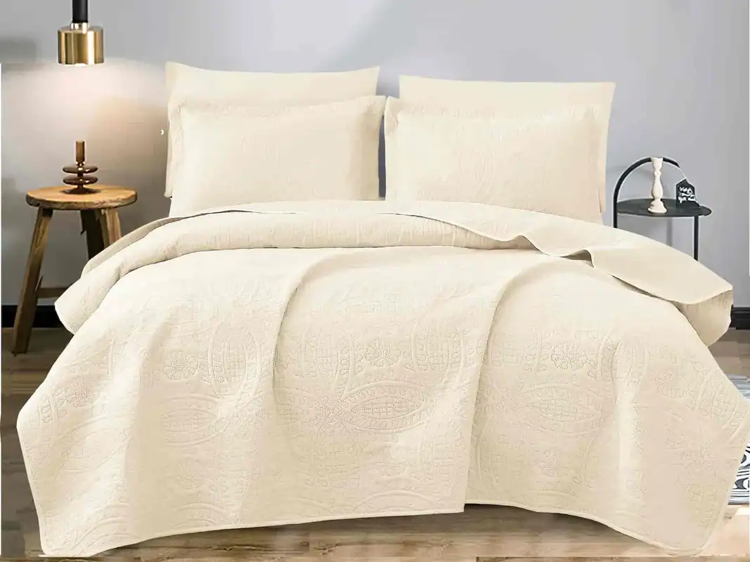 Σετ Υπέρδιπλο Κουβερλί Με Μαξιλαροθήκη – Ζαχαρί Σετ Υπέρδιπλο Κουβερλί Με Μαξιλαροθήκη – Ζαχαρί