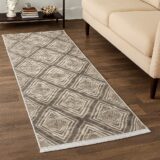 Διάδρομοι 80X150cm / 80X200cm / 80X300cm  4 εποχών Soho με κρόσια κατασκευασμένο σε Flat ύψος Διάδρομος Ανάγλυφος Power Loom 0,80Χ2,00cm  σε Μοντέρνα Σχέδια με Αντιολισθητική Βάση