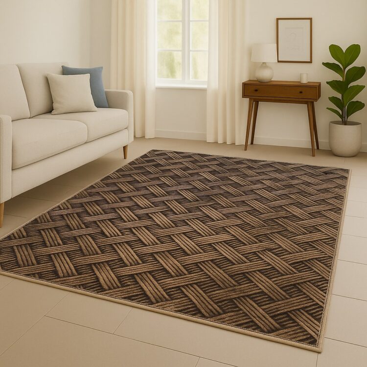 Χαλί Ανάγλυφο Power Loom 200X270cm σε Μοντέρνα Σχέδια με Αντιολισθητική Βάση