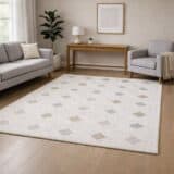 Χαλί Ανάγλυφο Power Loom 150Χ220cm σε Μοντέρνα Σχέδια με Αντιολισθητική Βάση