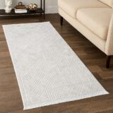 Διάδρομοι 80X150cm / 80X200cm / 80X300cm  4 εποχών Soho με κρόσια κατασκευασμένο σε Flat ύψος Διάδρομος Ανάγλυφος Power Loom 0,80Χ2,00cm  σε Μοντέρνα Σχέδια με Αντιολισθητική Βάση