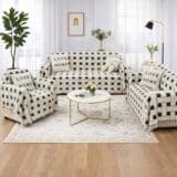 Πετσέτα προσώπου Σετ Ριχτάρια 3τμχ Chenille Πολυθρόνα/ Διθέσιο / Τριθέσιο Με Κρόσια