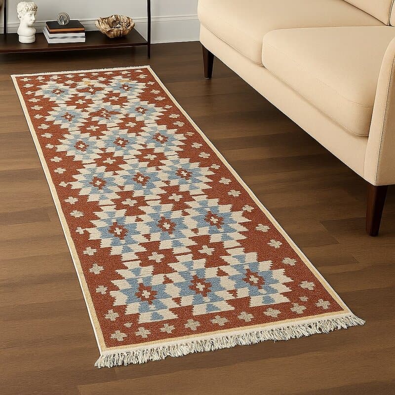 Διάδρομος χειροποίητος Κιλίμι Διπλής όψεως Υφαντό Διάδρομος χειροποίητος Κιλίμι Διπλής όψεως Υφαντό