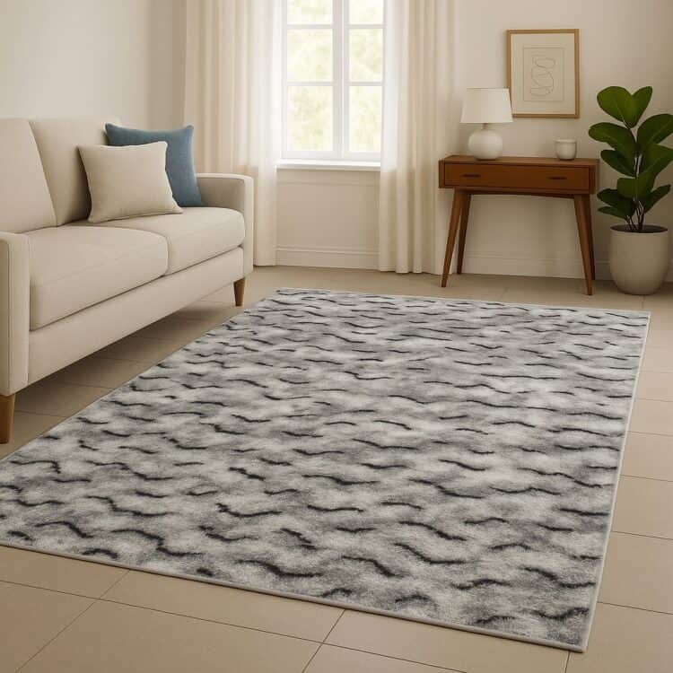 Χαλί Shaggy Rug Βελούδινης Υφής 200X270cm με Αντιολισθητική Βάση Καφέ