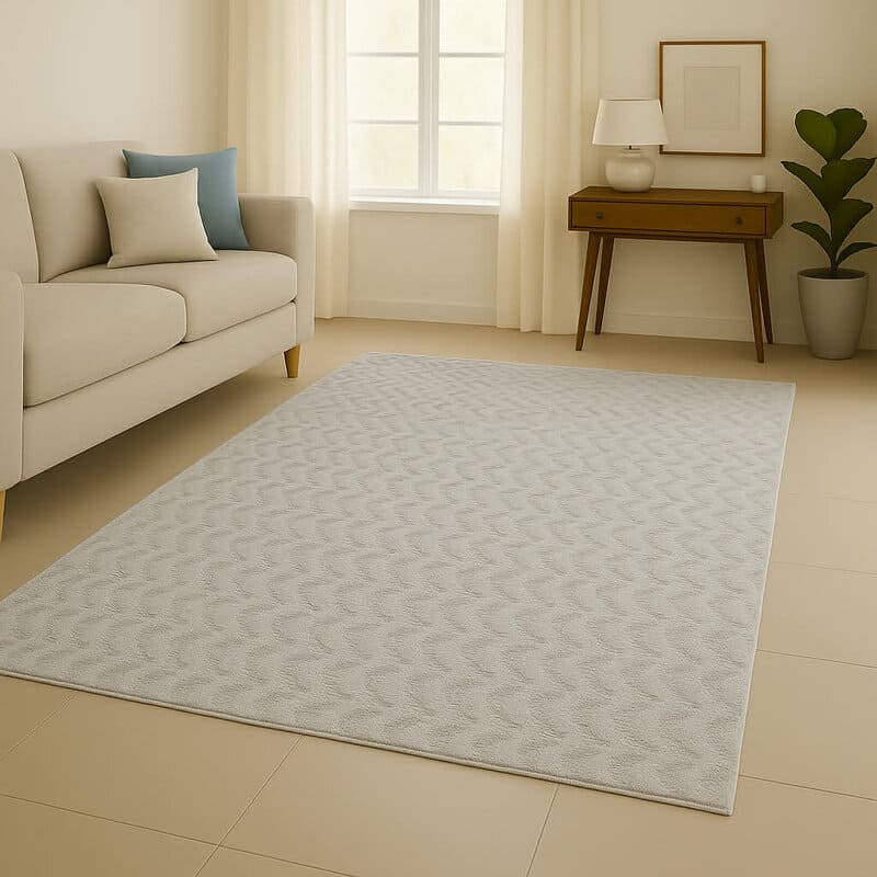 Χαλί Velvet 150Χ220cm με Αντιολισθητική Βάση Γκρι Ανοιχτο Χαλί Velvet 150Χ220cm με Αντιολισθητική Βάση Γκρι Ανοιχτο