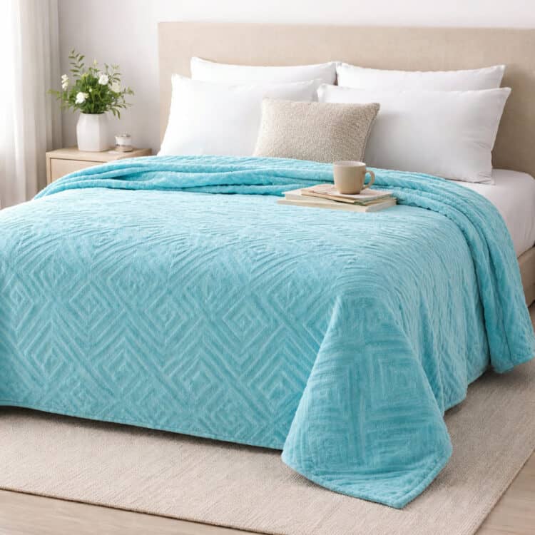 Κουβέρτα Ανάγλυφη Βελουτέ 220Χ240 Υπέρδιπλη