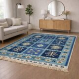 Χαλί all season 3D με κρόσια New collection κατασκευασμένο σε Flat ύψος Χαλί Κιλίμι Χειροποίητο 120x180 Διπλής όψεως Υφαντό