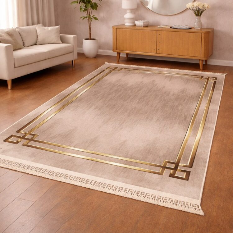 Χαλί all season 3D με κρόσια New collection κατασκευασμένο σε Flat ύψος