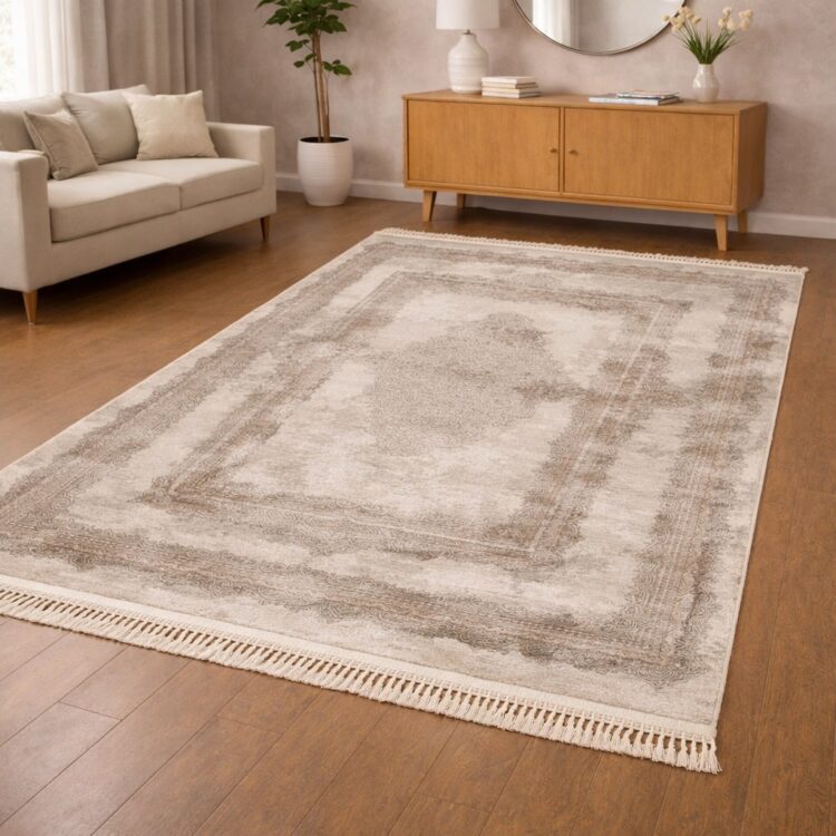 Χαλί all season 3D με κρόσια New collection κατασκευασμένο σε Flat ύψος