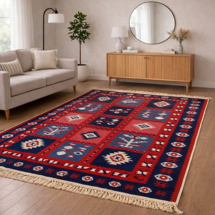 Χαλί Κιλίμι Χειροποίητο 120x180cm Διπλής όψεως Υφαντό