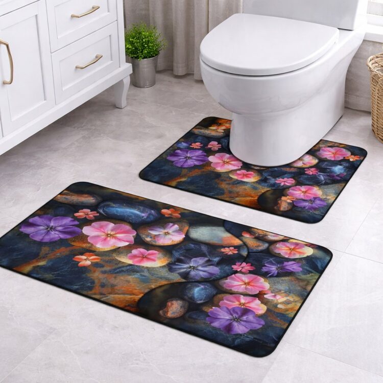 Σετ Πατάκια Μπάνιου 3D new collection Αντιολισθητικά 2TMX