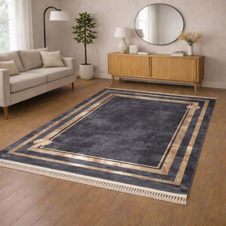 Χαλί all season 3D με κρόσια New collection κατασκευασμένο σε Flat ύψος