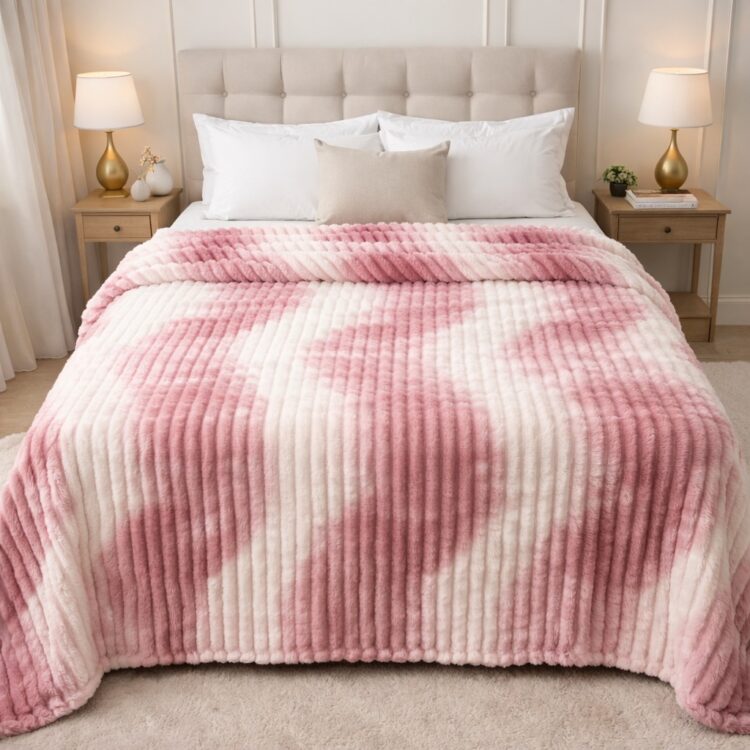 Κουβέρτα Δίχρωμη 220X240cm Υπερδιπλη fleece ριγέ Κουβέρτα Δίχρωμη 220X240cm Υπερδιπλη fleece ριγέ