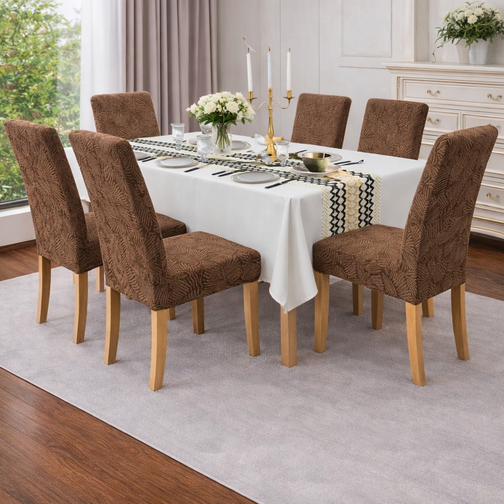 Καλύμματα Καρέκλας 6ΤΜΧ με Ανάγλυφο Σχέδιο Ελαστικά & Premium Εφαρμογή Καλύμματα Καρέκλας 6ΤΜΧ με Ανάγλυφο Σχέδιο Ελαστικά & Premium Εφαρμογή