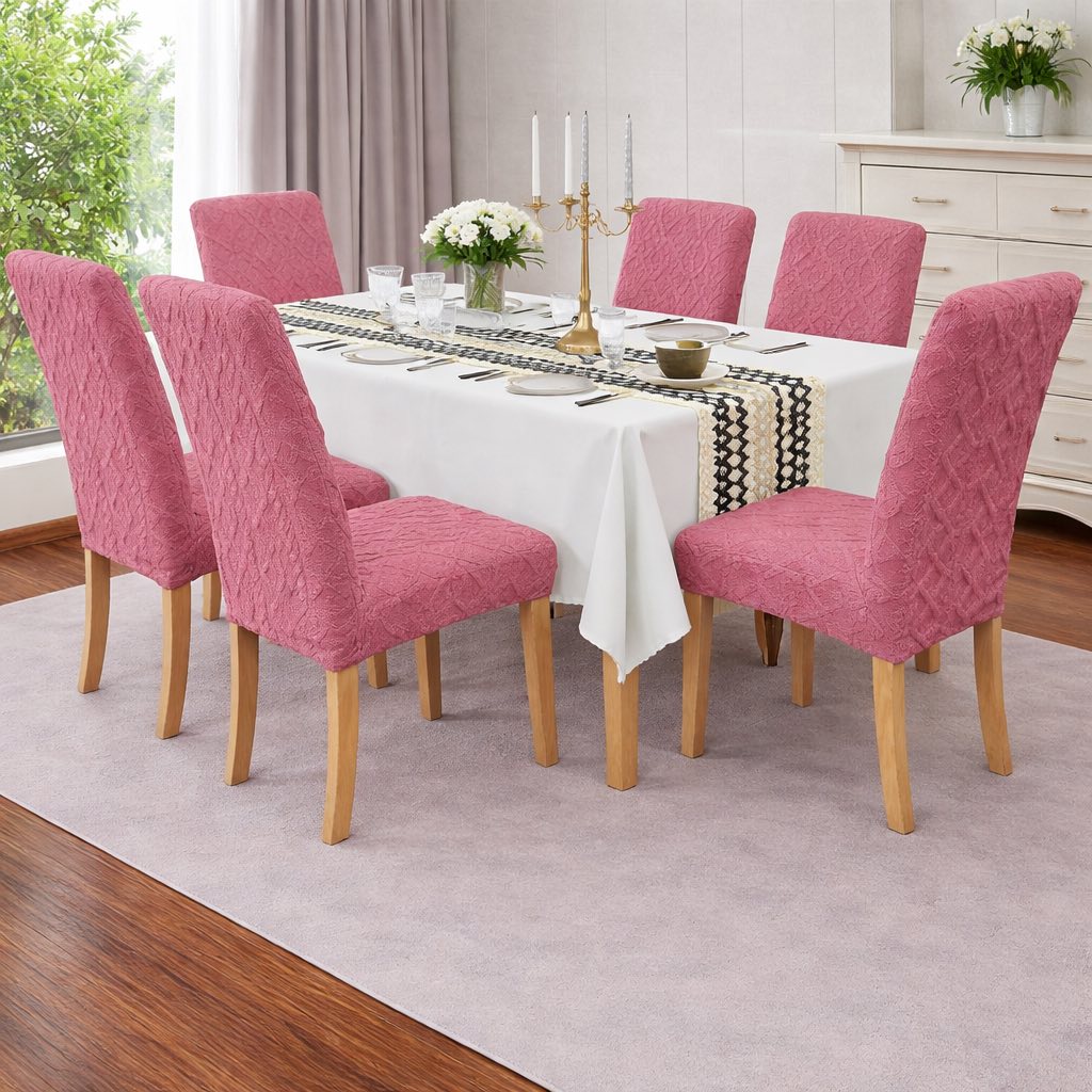 Καλύμματα Καρέκλας 6ΤΜΧ με Ανάγλυφο Σχέδιο Ελαστικά & Premium Εφαρμογή Καλύμματα Καρέκλας 6ΤΜΧ με Ανάγλυφο Σχέδιο Ελαστικά & Premium Εφαρμογή