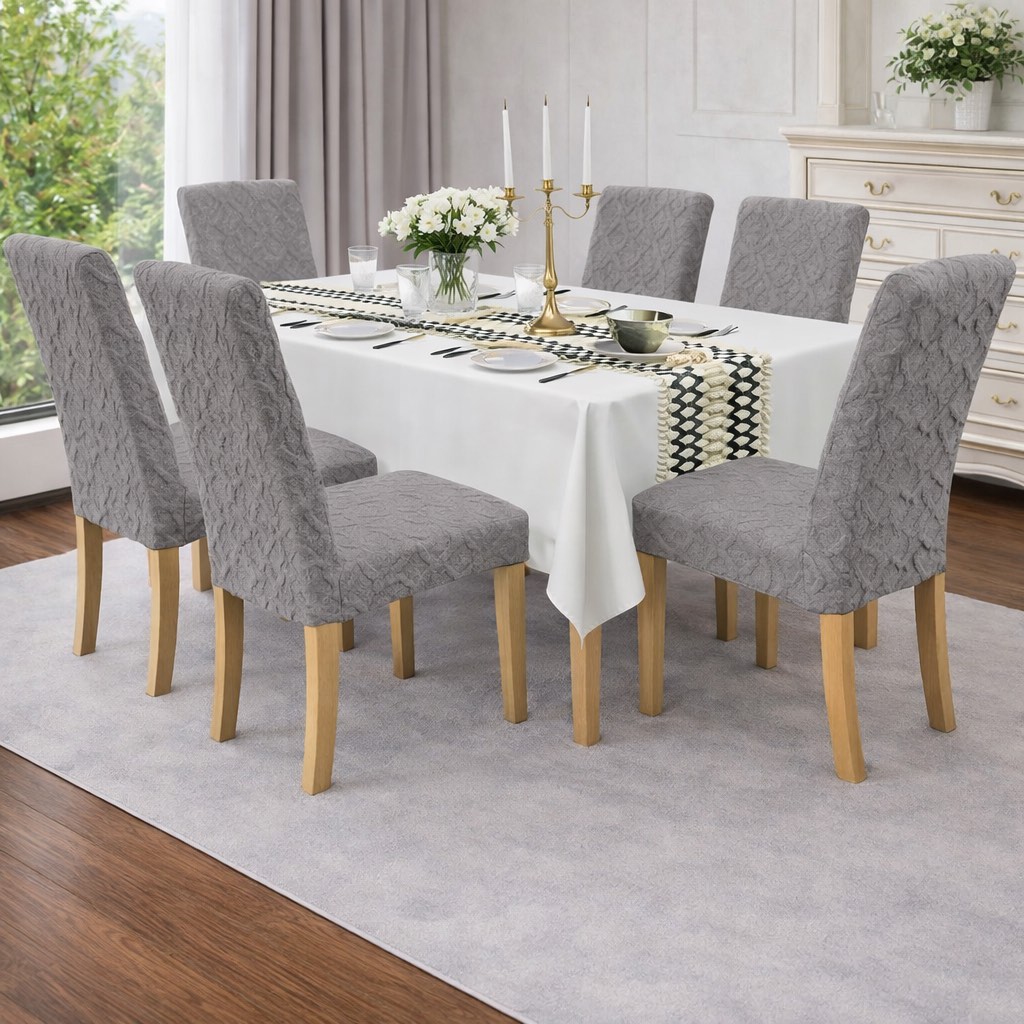 Καλύμματα Καρέκλας 6ΤΜΧ με Ανάγλυφο Σχέδιο Ελαστικά & Premium Εφαρμογή Καλύμματα Καρέκλας 6ΤΜΧ με Ανάγλυφο Σχέδιο Ελαστικά & Premium Εφαρμογή