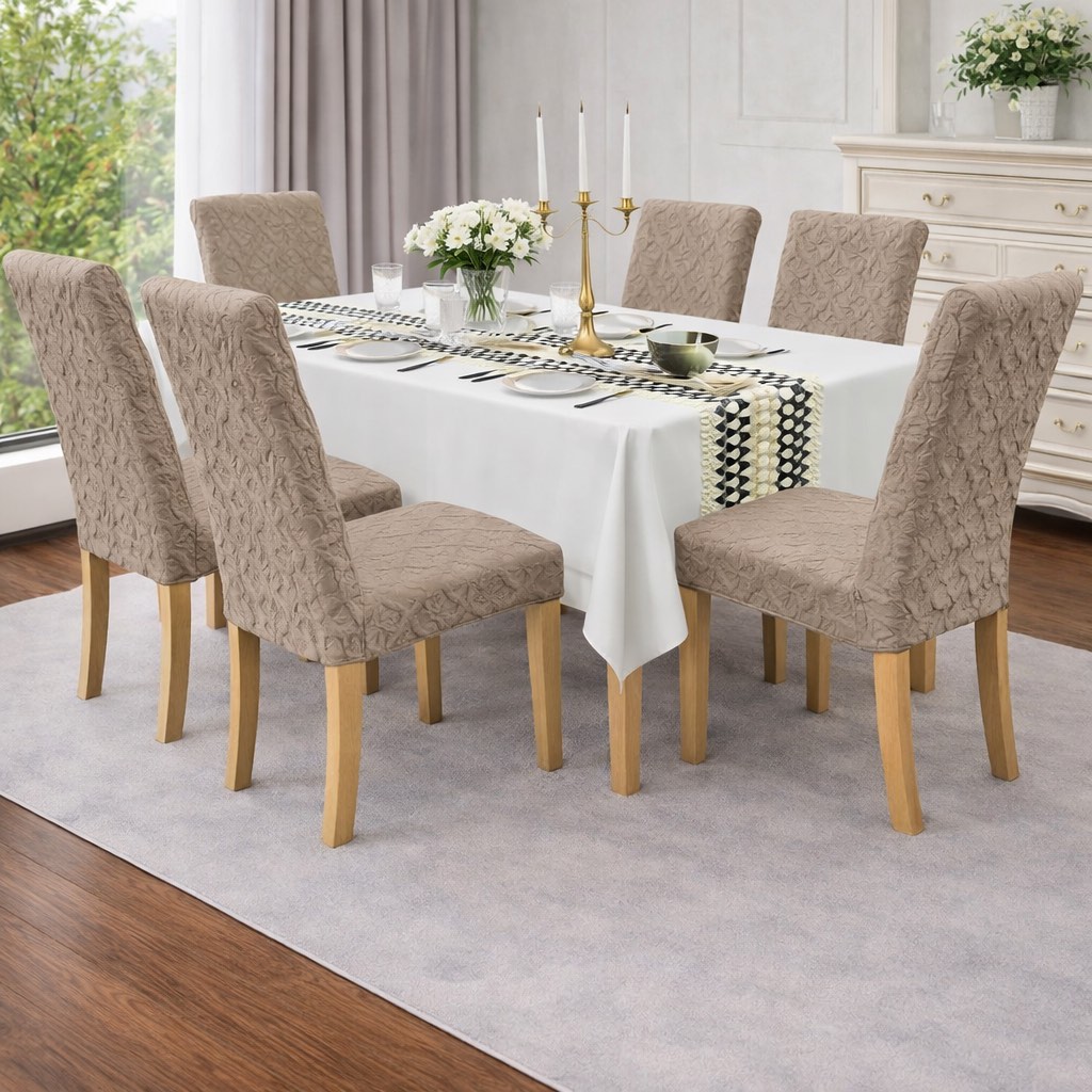 Καλύμματα Καρέκλας 6ΤΜΧ με Ανάγλυφο Σχέδιο Ελαστικά & Premium Εφαρμογή Καλύμματα Καρέκλας 6ΤΜΧ με Ανάγλυφο Σχέδιο Ελαστικά & Premium Εφαρμογή